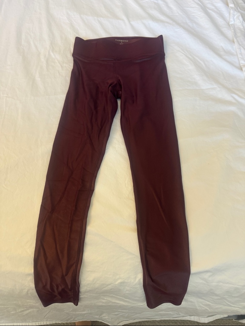 Carbon38 Maroon Kids Leggings